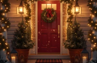 Christmas front porch